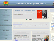 Tablet Screenshot of amb-bulgarie.fr